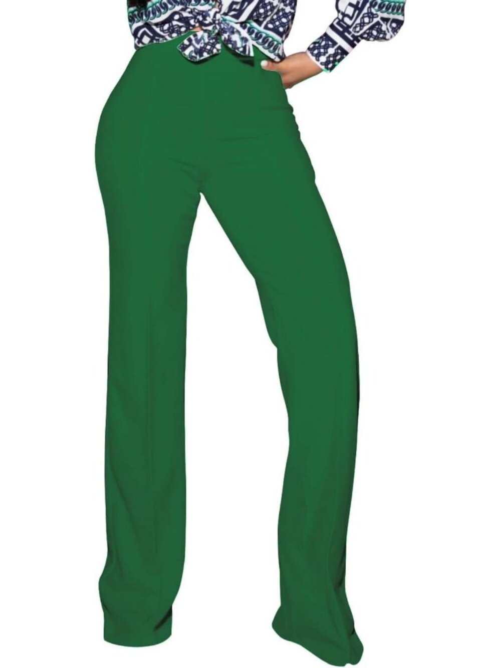 High Waisted Stretchy Bootcut Dress Pants | Casual Work Trousers for Women